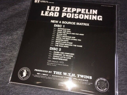 Led Zeppelin Lead Poisoning 2CD 14 Tracks Empress Valley
