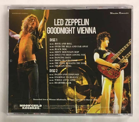 Led Zeppelin Goodnight Vienna 1973 Winston Remasters 2CD Moonchild Records