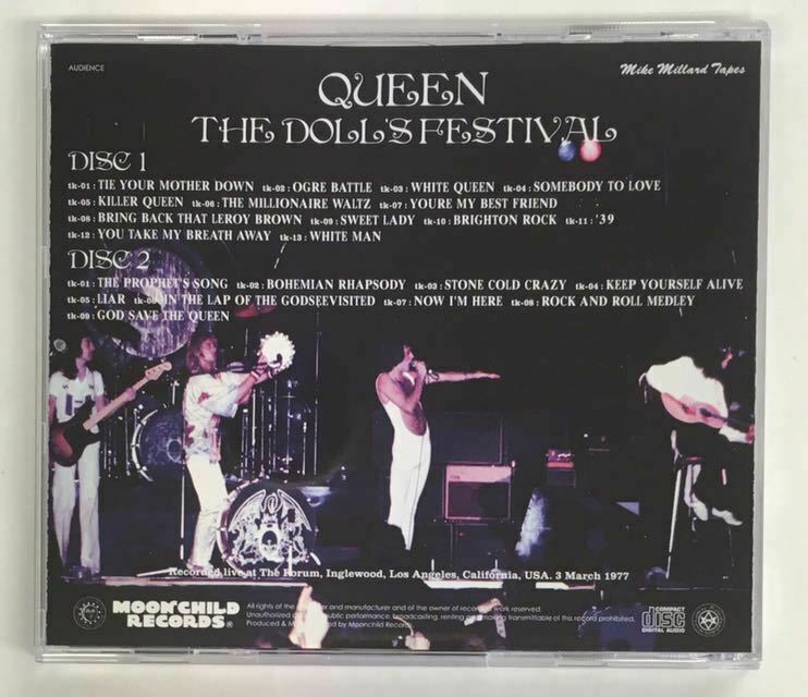 Queen The Doll's Festival 1977 Mike Millard Tapes 2CD 22 Tracks Moonchild