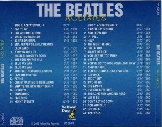 The Beatles Acetates Yellow Dog Live 42 Track CD 2 Discs Set Music Rock Pops F/S