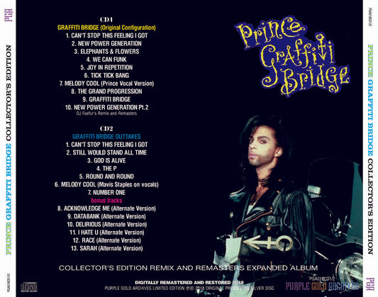 PRINCE Graffiti Bridge Collector's Edition 2CD Remix And Remasters Expanded Album