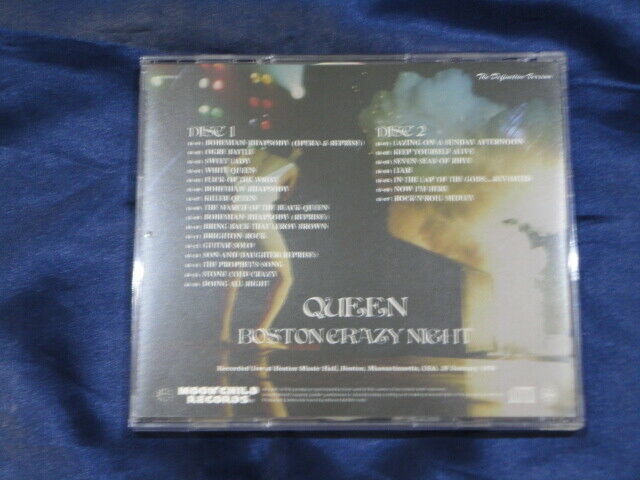 Queen Boston Crazy Night 1976 Definitive Version 2CD Moonchild Records