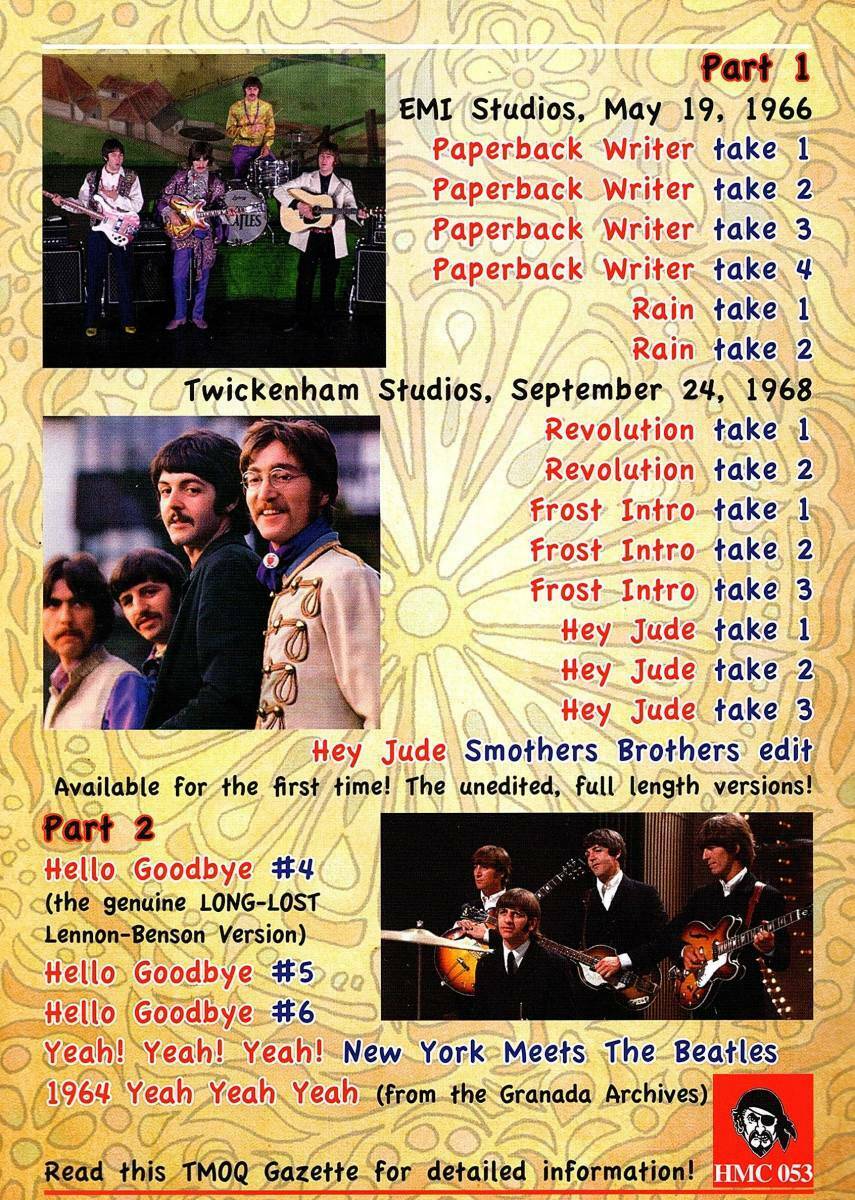 The Beatles Filling In The Gaps 2 DVD Booklet 20 Tracks TMOQ Gazette HMC