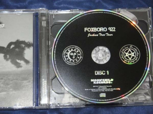 U2 / Foxboro 922 Joshua Tree Tour 1987 2CD Moonchild Records