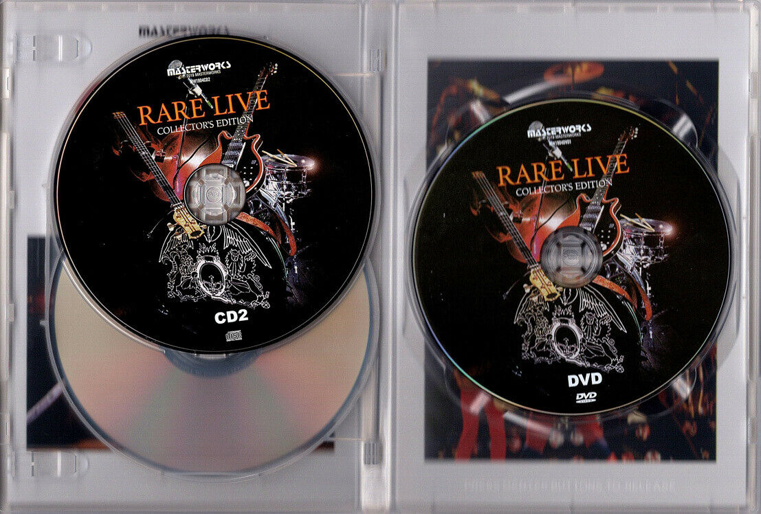 Queen A CONCERT THROUGH TIME AND SPACE RARE LIVE Expanded Collector's Edition 2CD 1DVD Set