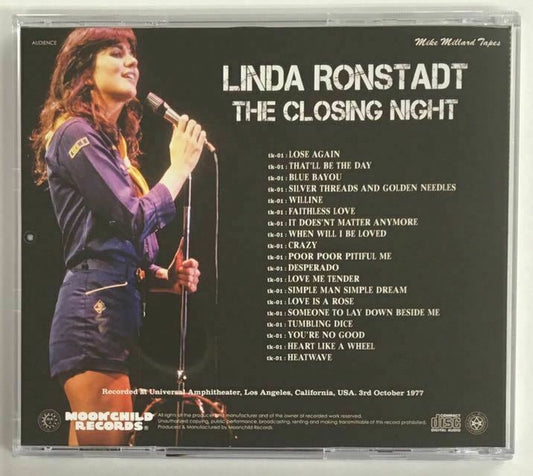 Linda Ronstadt The Closing Night 1977 1CD Moonchild Records LAST ONE!