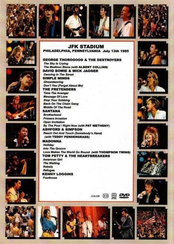 V.A. Various Artists / Live AID JFK Stadium Philadelphia 1985 Vol.1-4 Set (4DVDR)