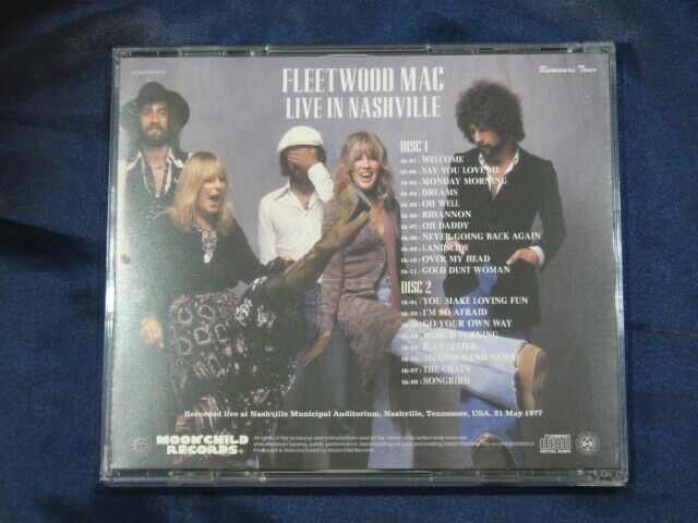 Fleetwood Mac Live In Nashville 1977 2CD 19 Tracks Moonchild Records