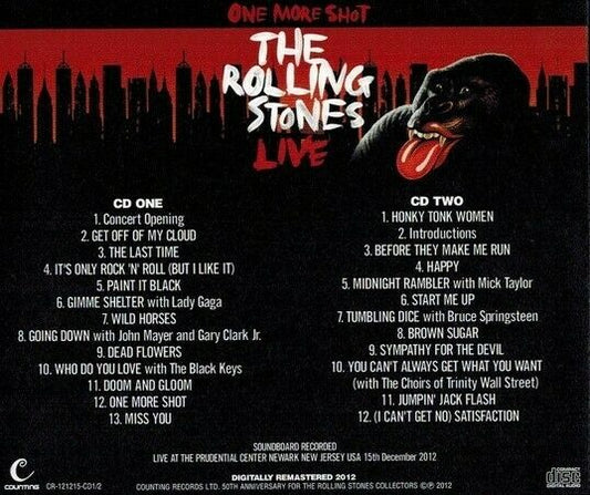 The Rolling Stones One More Shot Live 2CD Soundboard