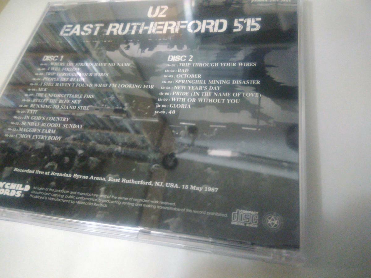 U2 / East Rutherford 515 Joshua Tree Tour 1987 2CD Soundboard Moonchild Records