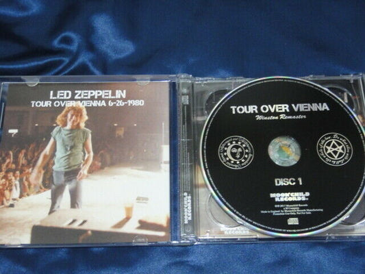 Led Zeppelin Tour Over Vienna CD 2 Discs 15 Tracks Moonchild Records Music Rock