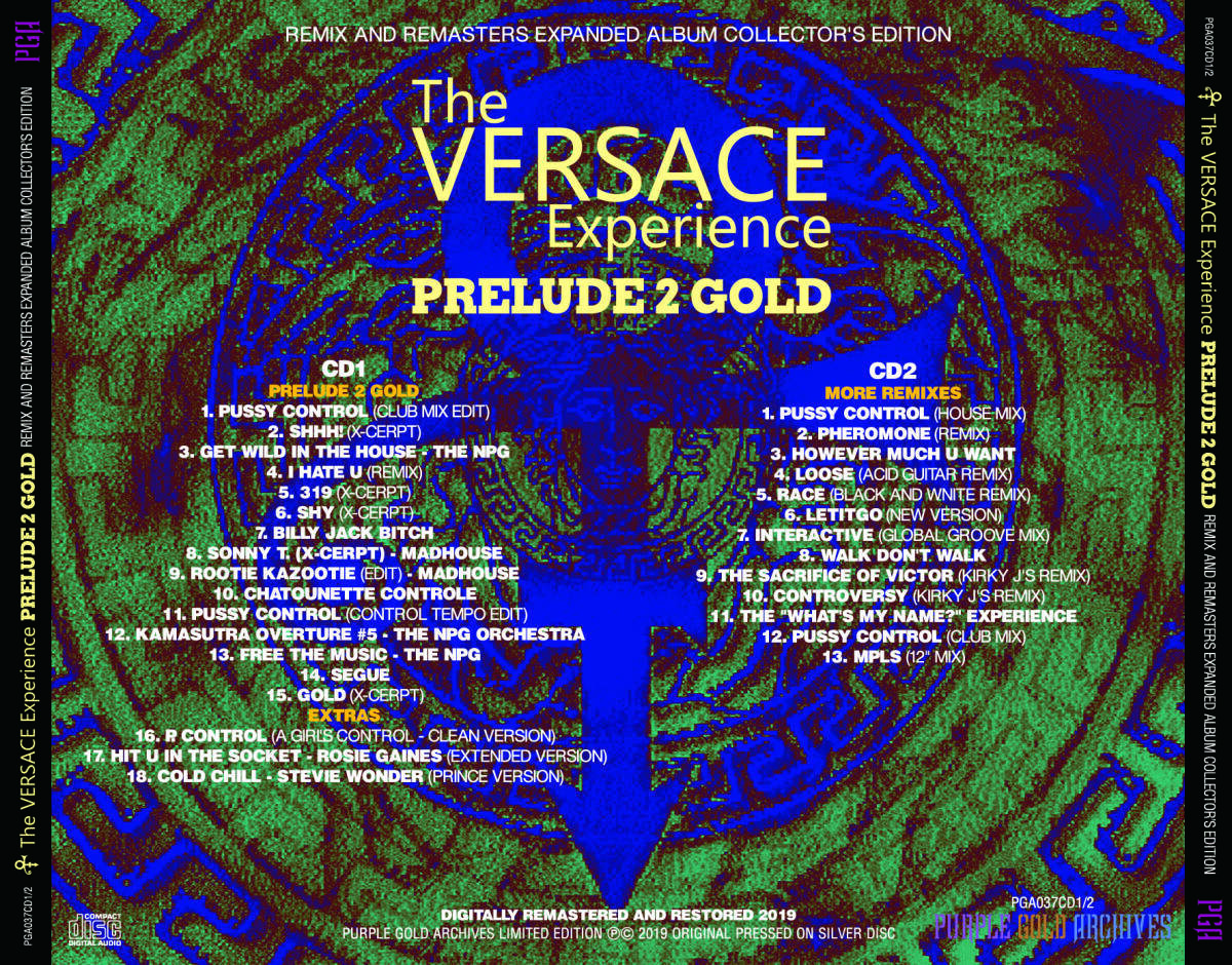 Prince The Versace Experience Prelude 2 Gold Collector's Edition 2CD PGA