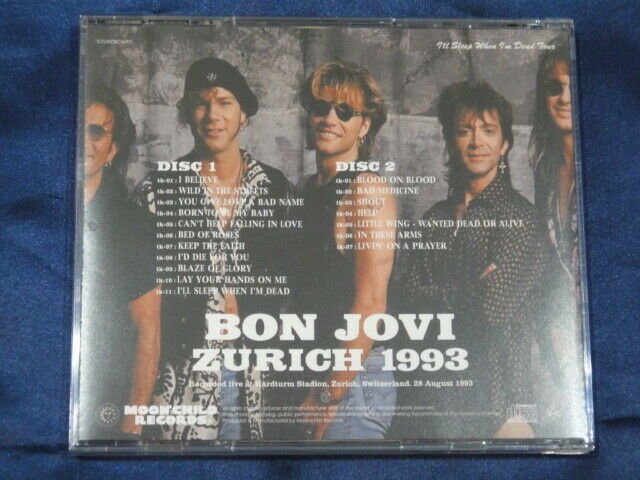 Bon Jovi Zurich 1993 2CD Moonchild Records