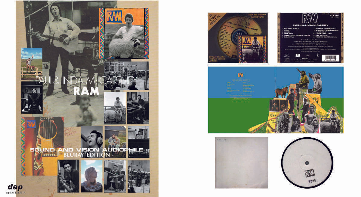 Paul McCartney & Wings Band On The Run Ram McCartney 3 Titles 4 BDR Set Blu-ray Audiophile