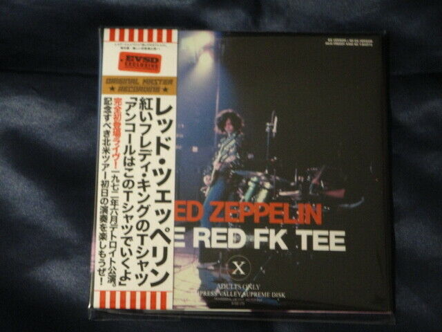 Led Zeppelin The Red FK Tee CD 2 Discs 12 Tracks Empress Valley Hard Rock Music