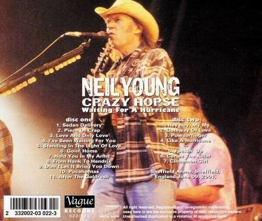 Neil Young And Crazy Horse Waiting For A Hurricane 2001 CD 2 Discs 18 Tracks