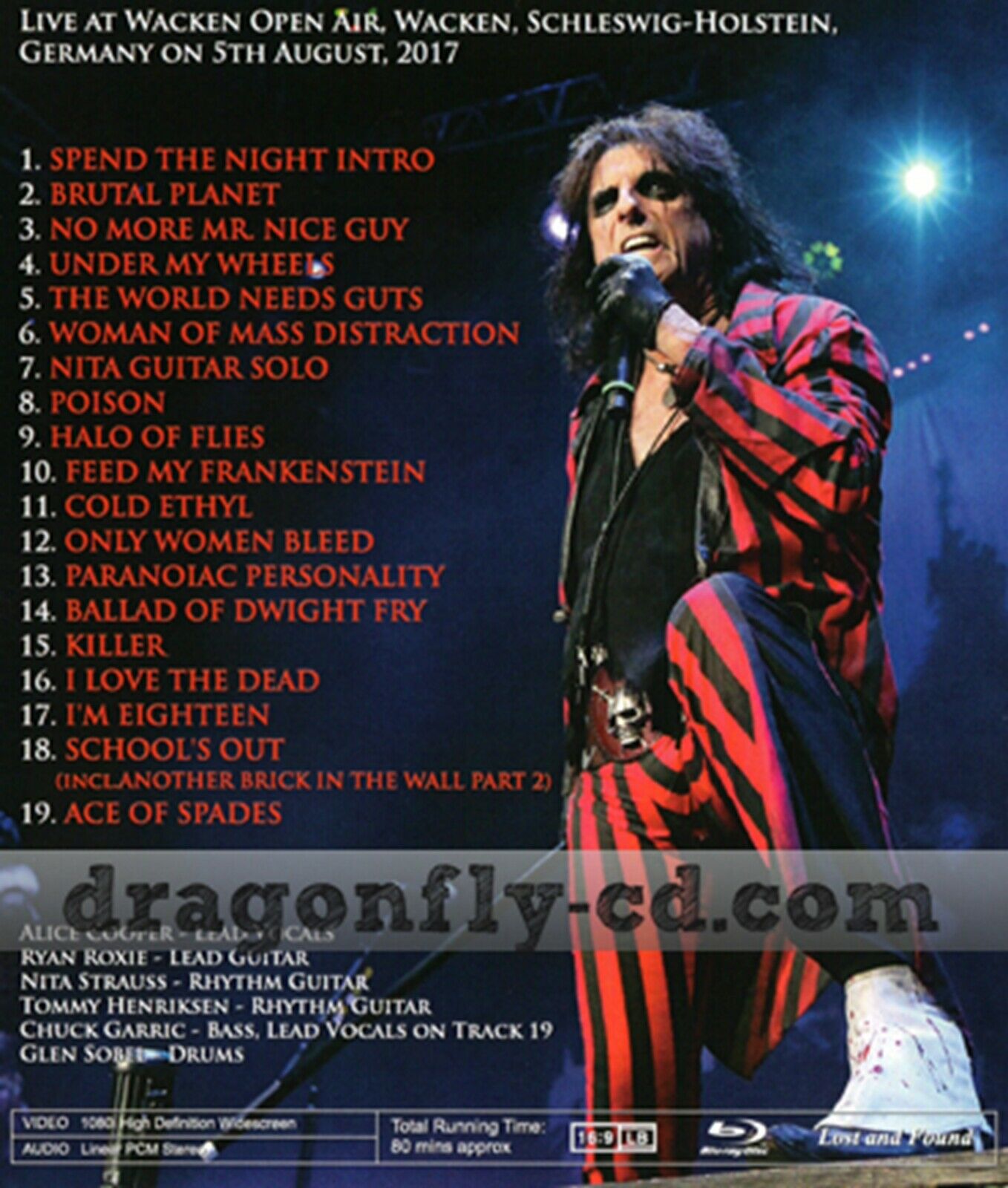 Alice Cooper Wacken Open Air 2017 Blu-ray 1BDR