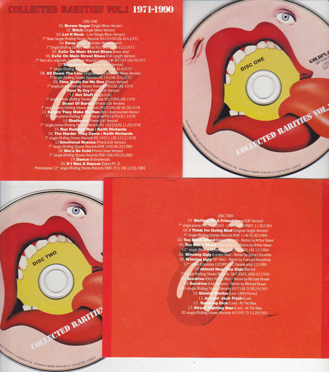The Rolling Stones / Collected Rarities Vol.1 + Vol.2 Set 1971-1990 1990-2010 4CD