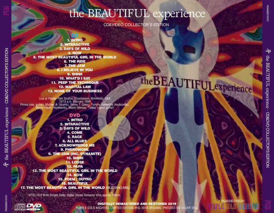 Prince The Beautiful Experience Collector's Edition 1 CD 1 DVD PGA