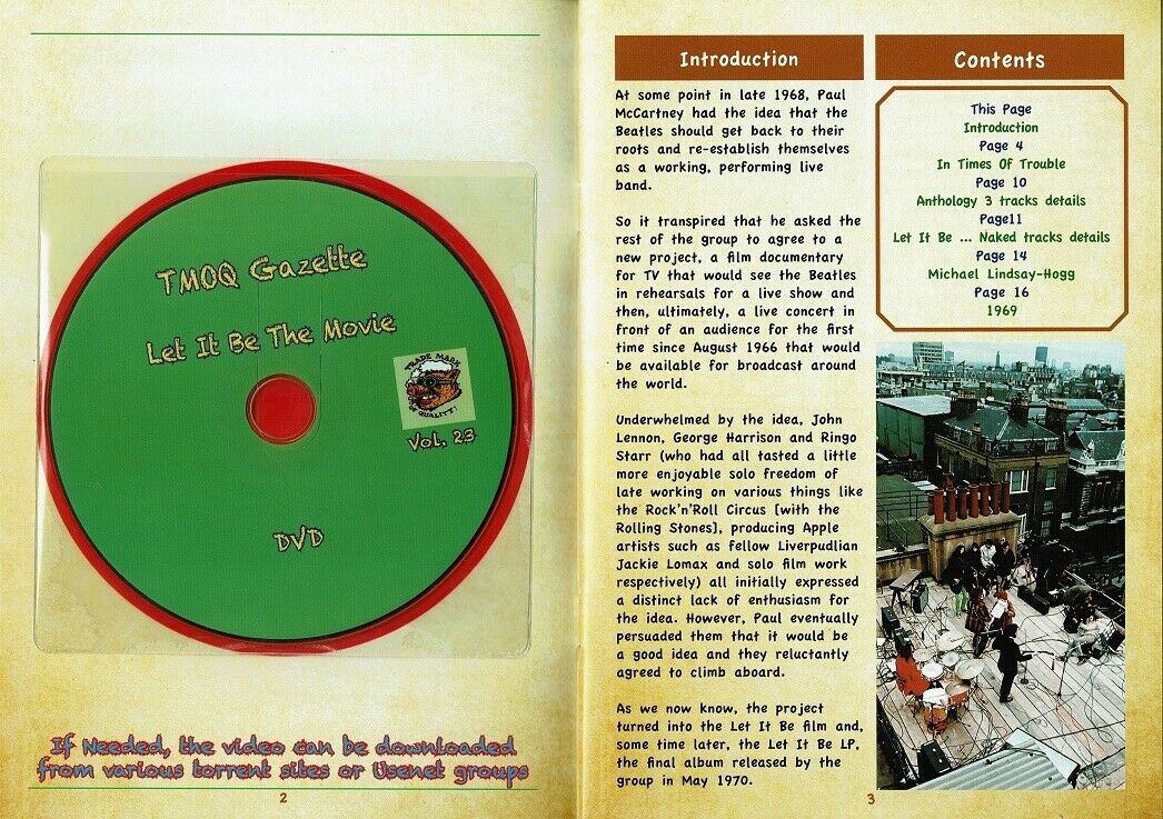 The Beatles Let It Be The Movie 1992 1CD 1DVD 33 Tracks TMOQ Gazette HMC