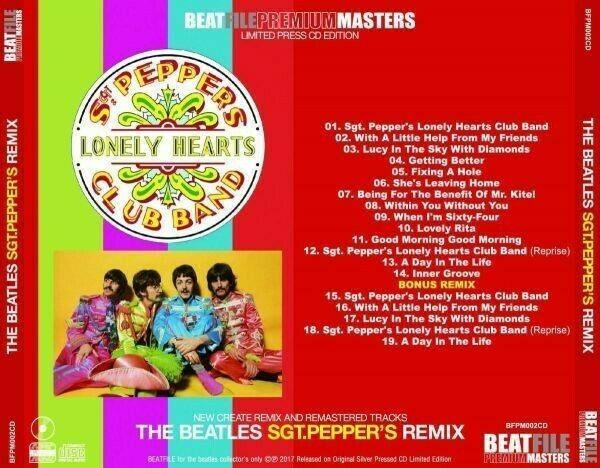 The Beatles SGT Pepper's Remix Beatfile Premium Masters silver pressed 1CD