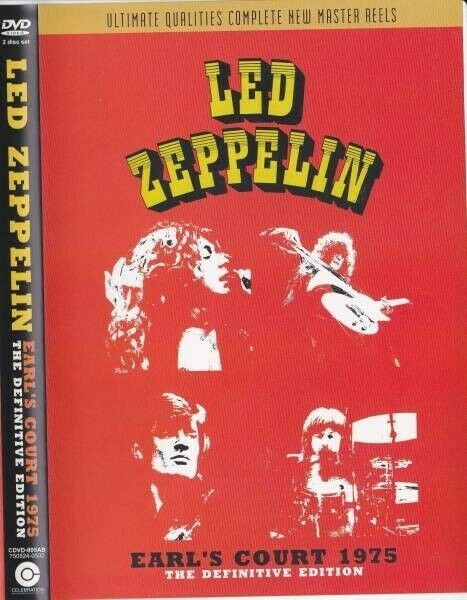 Led Zeppelin Earl's Court 1975 The Definitive Edition 2DVD Factory Pressed Discs
