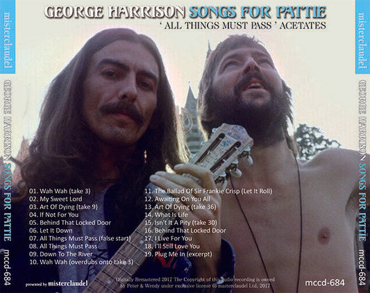 George Harrison Songs For Pattie CD 1 Disc 19 Tracks Music Rock Pops Japan F/S