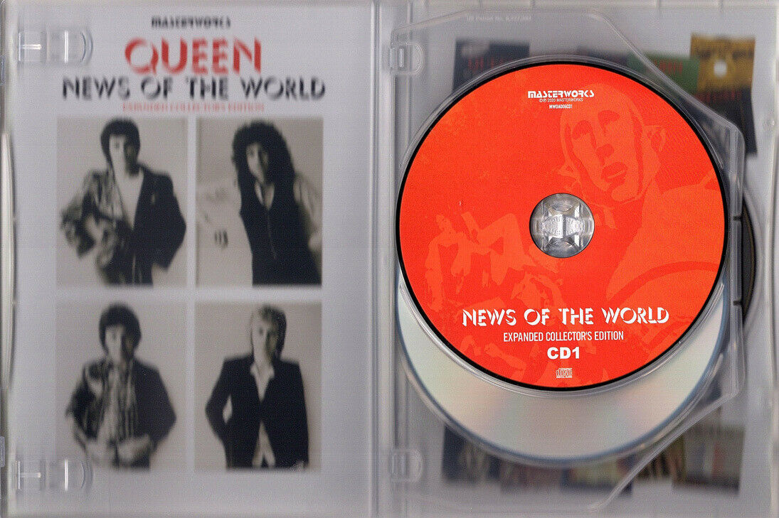 Queen News Of The World Expanded Collector's Edition 2CD 1DVD Set 44 Tracks