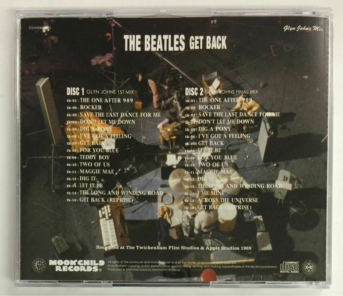 The Beatles / Get Back The Beatles Glyn Johns Mix 1969 2CD Moonchild