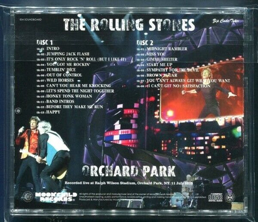 The Rolling Stones Orchard Park 2015 Soundboard 2CD Moonchild