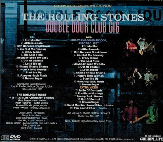 The Rolling Stones 1997 Chicago Soundboard Double Door Club Gig 1CD 1DVD Set F/S