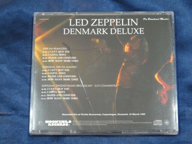 Led Zeppelin Denmark Deluxe 1969 1CD 12 Tracks Moonchild Records