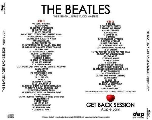 The Beatles Get Back Session Twickenham Jam Apple Jam CD 4 Discs Set Music Rock