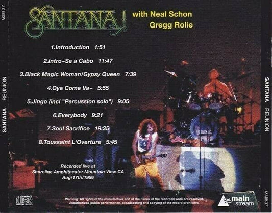 Santana Reunion 1986 August 17 CD 1 Disc 8 Tracks Latin Rock Music Japan F/S