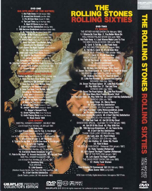 The Rolling Stones / Rolling Sixties Special Edition 2DVD Video Archives From The 60'S