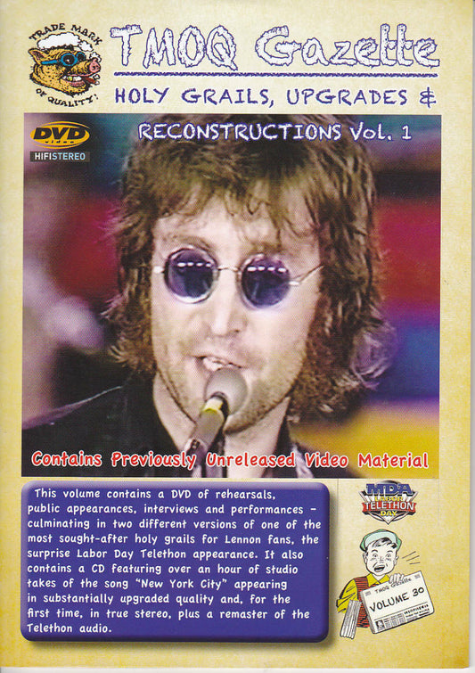 John Lennon SEVERAL TIMES IN NEW YORK CITY RECONSTRUCTION Vol.1 (CD+DVD BOOKLET) HMC TMOQ GAZETTE VOL.30