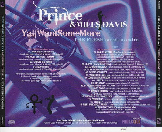 Prince & Miles Davis Y'all Want Some More The Flesh Sessions Extra 2CD