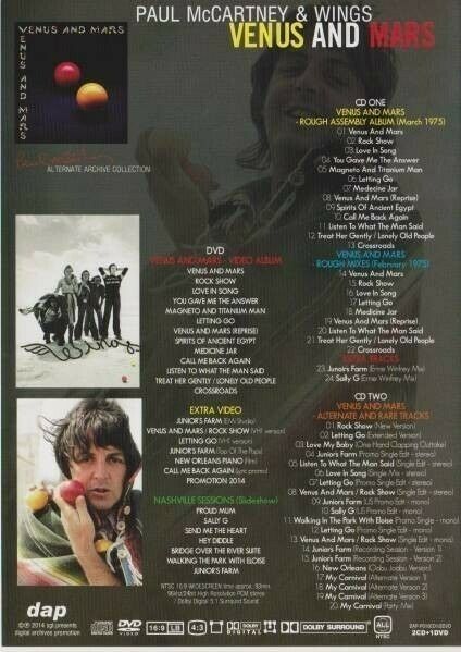 Paul McCartney & Wings Venus And Mars Alternate Archive Collection 2CD 1DVD Set