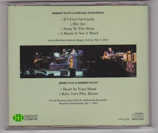 Robert Plant Ole Blues Festival 2001 Norway CD 1 Disc 6 Tracks Music Hard Rock
