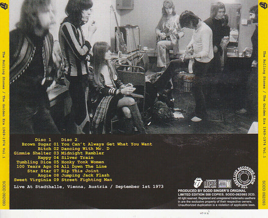 The Rolling Stones 1973 Vienna Austria 18t The Golden Era 1969-1974 Vol 1 2CDs
