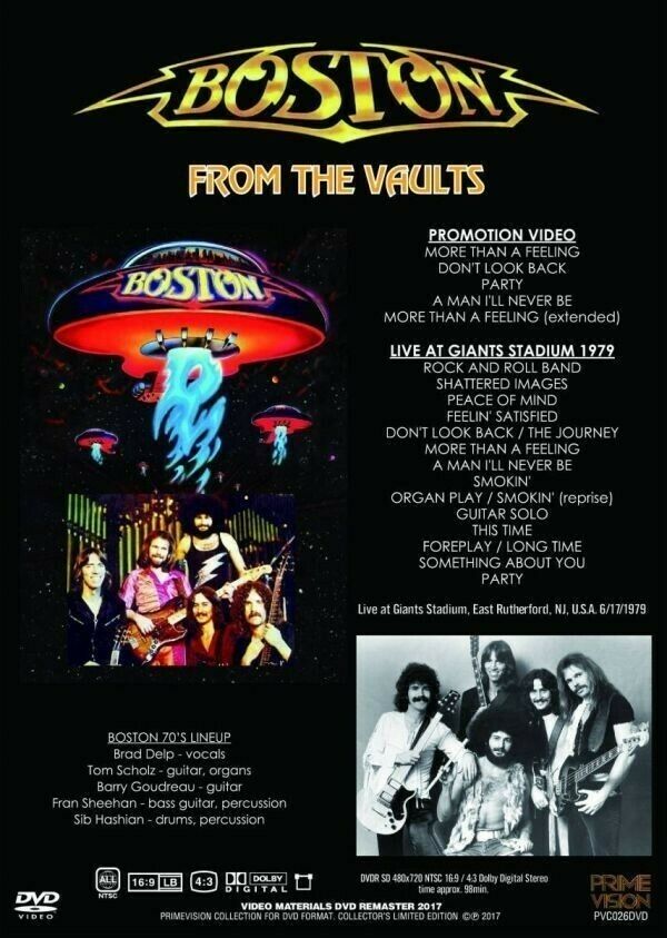 Boston From The Vaults 1979 Giants Stadium 1DVD