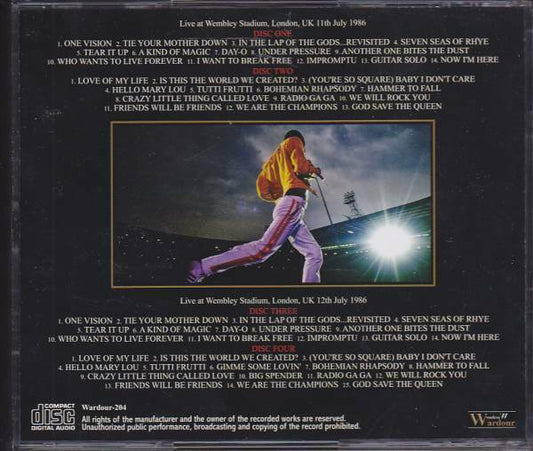 Queen Wembley Stadium 1986 July 11-12 London Complete CD 4 Discs Music Rock F/S