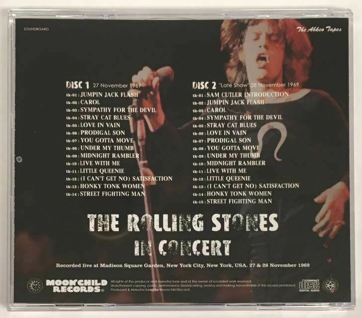 The Rolling Stones In Concert 1969 2CD Soundboard Moonchild