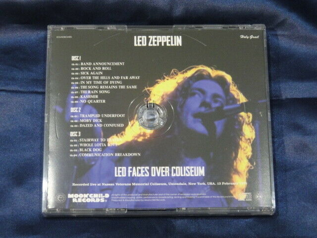 Led Zeppelin Led Faces Over Coliseum 1975 3CD Moonchild Soundboard
