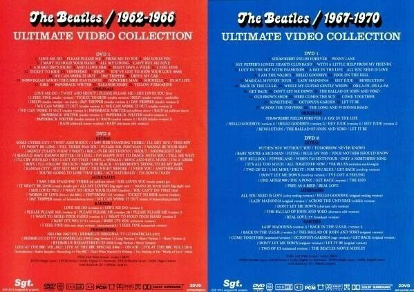 The Beatles Ultimate Video Collection 1962-1966 & 1967-1970 4DVD Set