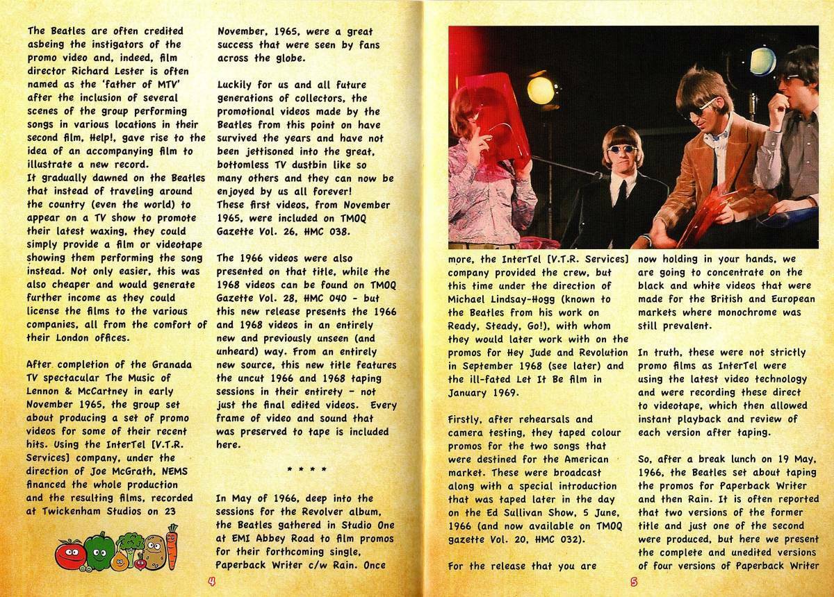 The Beatles Filling In The Gaps 2 DVD Booklet 20 Tracks TMOQ Gazette HMC