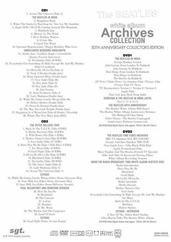 The Beatles White Album 50th Archives Collection 2CD 2DVD