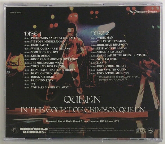QUEEN In The Court Of Crimson Queen 1977 2CD Moonchild Records