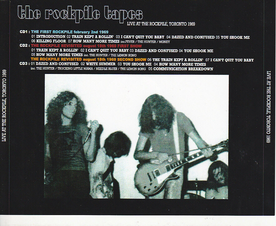 Led Zeppelin The Rockpile Tapes Toronto 1969 3CD