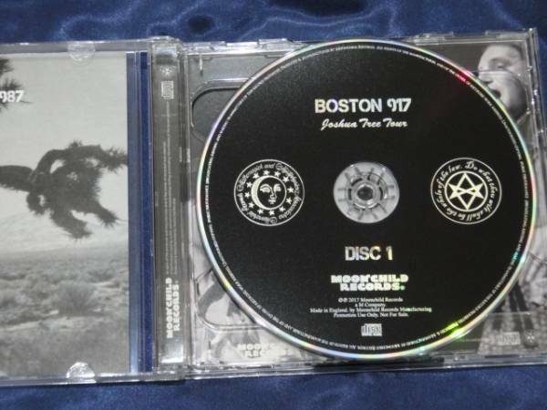 U2 / Boston 917 Joshua Tree Tour 1987 2CD Soundboard Moonchild Records
